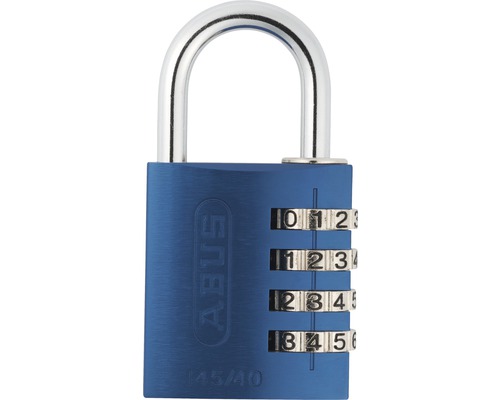 Blått ABUS 145/40 kombinationshänglås