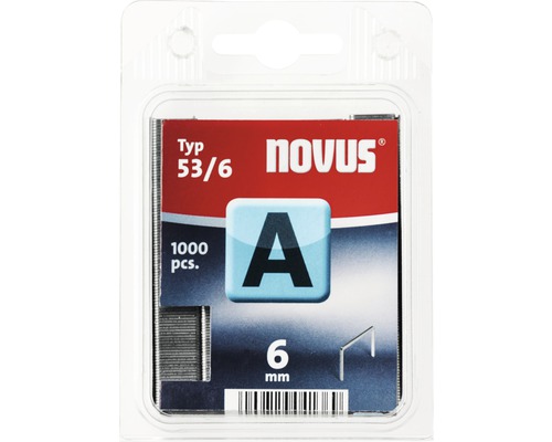 Fintrådsklammer NOVUS typ A 53/6 1000 st