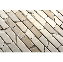 Mosaikmatta av travertin