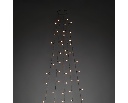 Dekorativ ljusslinga i form av en julgran