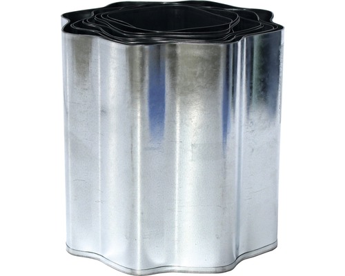 Metallisk rabattkant i vågform