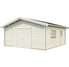 Garage PALMAKO Roger inkl. dörr, fönster, träport 31,4m² (27,7m²) 540x540cm doppimpregnerad