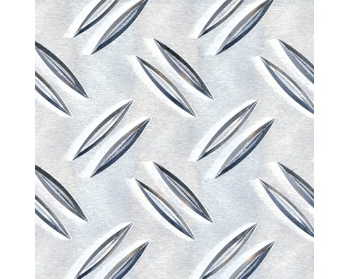Diamantplåt KAISERTHAL aluminium 400x2000x1,5 mm Textur av aluminiumdurkplåt