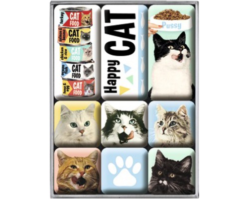 Magnet med kattmotiv