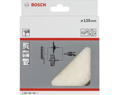 Bosch polerkon, diameter 125 millimeter
