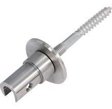 Metallisk skruvankare med skiva och gaffelskruvhuvud