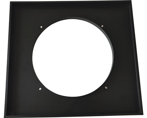 Fyrkantig bländare med rund öppning