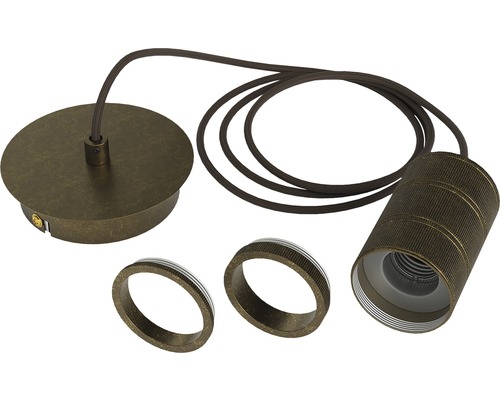 Pendellampa med kabel och två ringar
