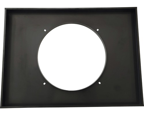 Metallskydd med rund öppning och fästhål