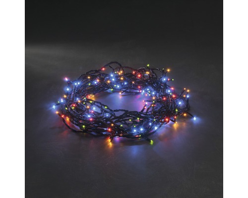 LED ljusslinga med färgade lampor