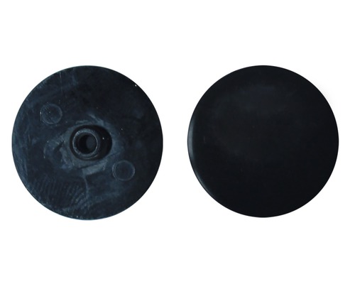 Täckhatt SW 4 x 18 mm, svart, plast, 100 styck