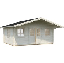 Trädgårdshus PALMAKO Helena inkl. golv, fönster, entrétak 34,0m² (18,6m²) 510x390cm impregnerad