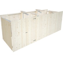 Soptunna i trä för utomhusbruk