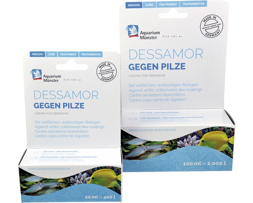 Aquarium Münster Dessamor medicin mot svamp för prydnadsfiskar