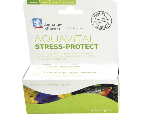Aquarium Münster Aquavital Stress Protect medel för att främja sårläkning och stärka immunförsvaret