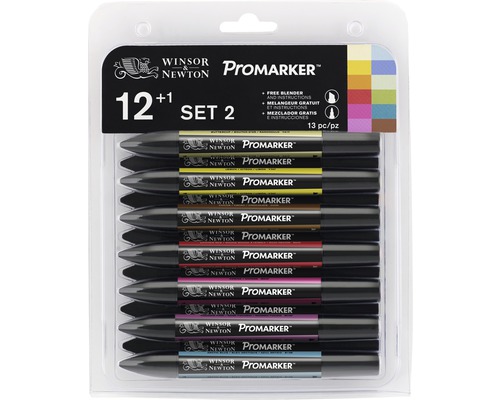 Winsor & Newton Promarker Set 2 med 13 pennor