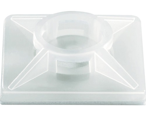Självhäftande DRESSELHAUS sockel för buntband 19x19x4mm Kabelbandshållare av plast