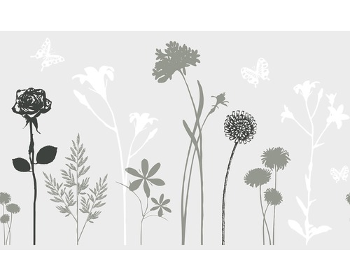 Dekorplast D-C-FIX Premium Blossom statisk 45x150cm Tapet med blom- och fjärilsmönster