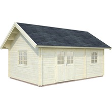 Attefallshus PALMAKO Sandra inkl. golv, fönster 29,9m² 585x390cm obehandlad