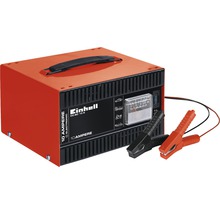 Einhell batteriladdare med laddkabel och handtag