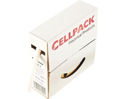 Silikonslang CELLPACK transparent 10mm metervara Cellpack krympslang i dispenserlåda, 10 mm, 8 meter