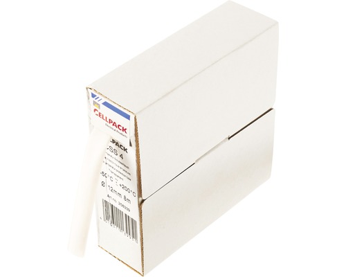 Silikonslang CELLPACK transparent 12mm metervara Cellpack krympslangrulle med 12 millimeters diameter och 8 meters längd