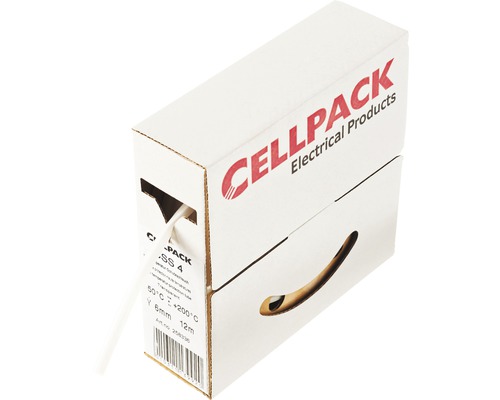 Silikonslang CELLPACK vit/transparent 6mm metervara