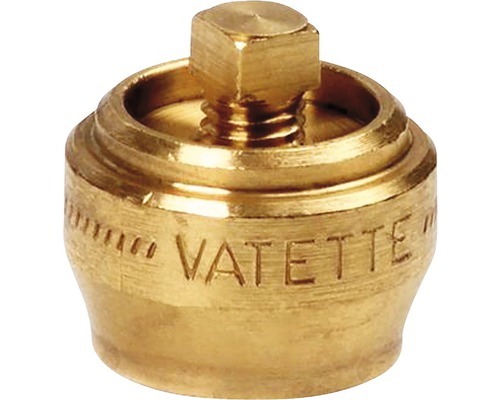 VATETTE Avluftningsplugg Dy 15 1945972 Mässingsplugg med fyrkantsskruv