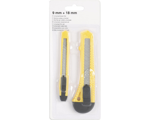 Universalknivset med 9 millimeters och 18 millimeters knivar