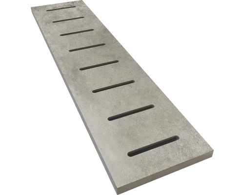 Poolsten FLAIRSTONE avrinning betonggrå rak kant 60 x 15 x 2 cm