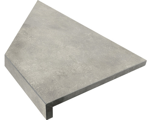 Poolsarg FLAIRSTONE innerhörn betonggrå rak kant 60 x 15 x 5 cm