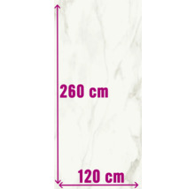 Mått på en platta: 260 cm höjd och 120 cm bredd