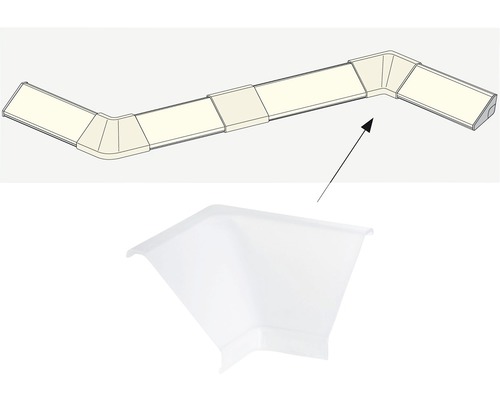 Installationskanal med koppling för hörnanslutning