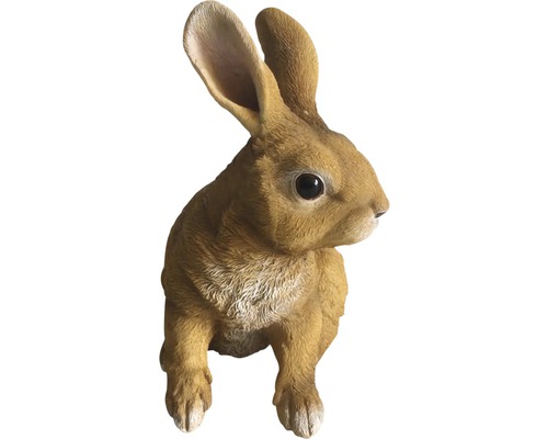 Dekorationsfigur LAFIORA hare sittande 30,5cm brun