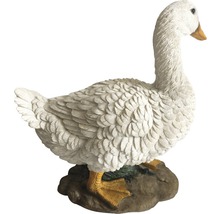 Dekorativ gåsfigur för trädgården