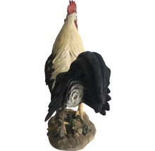 Trädgårdsfigur tupp av sten