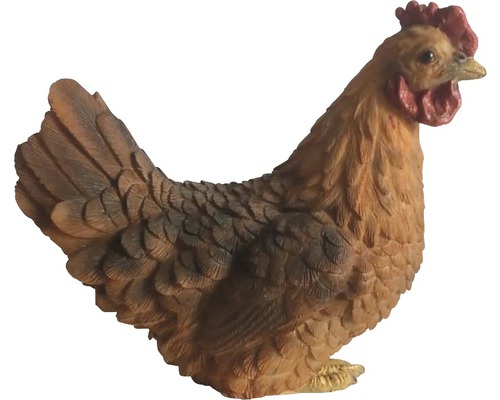 Dekorativ kycklingfigur för trädgården