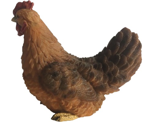 Dekorativ brun hönfigur för trädgården
