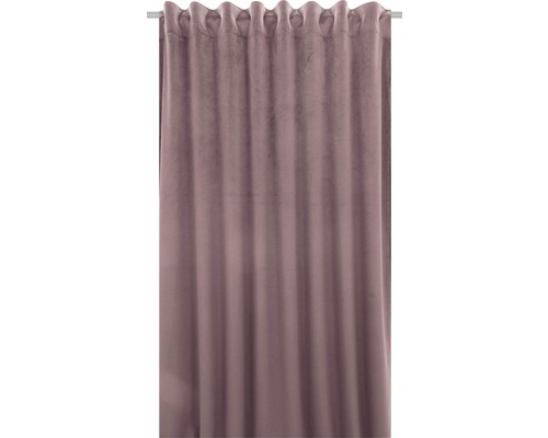 Sammetsgardin Velvet m. veckband rosa 140x280cm