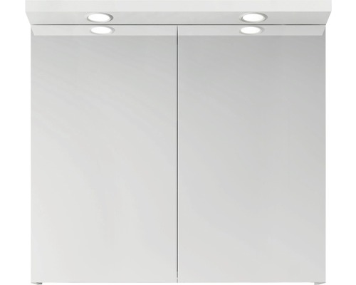 Spegelskåp HAFA Store LEDspots vit 800
