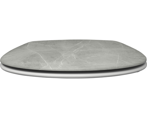 Toalettsits med marmorlook