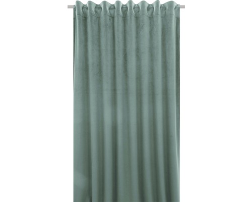 Sammetsgardin Velvet m. veckband mint 140x280cm