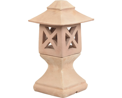 Trädgårdslampa i terrakotta med genombruten design