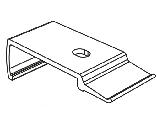 Hållare med hål för fastsättning