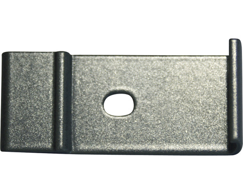 Metallfäste med monteringshål