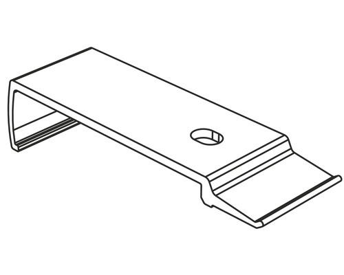 Metallfäste med hål för fastsättning
