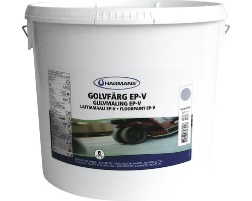 Golvfärg HAGMANS EP-V 5005 gråblå 10kg Hink med golvfärg EP-V från Hagmans, 10 kg