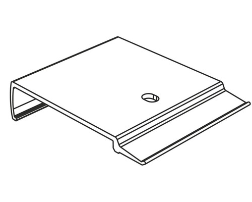 Metallfäste med hål för fastsättning