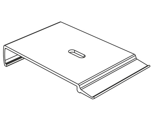 Metallfäste med urtag