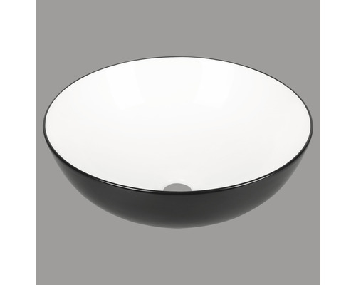 Tvättställ i keramik med rund design